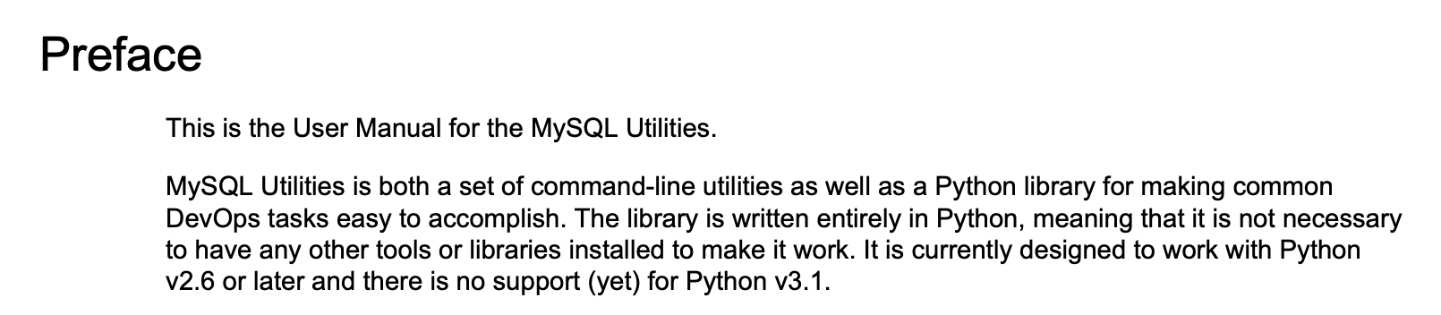MySQL手记7 — MySQL Utilities工具包